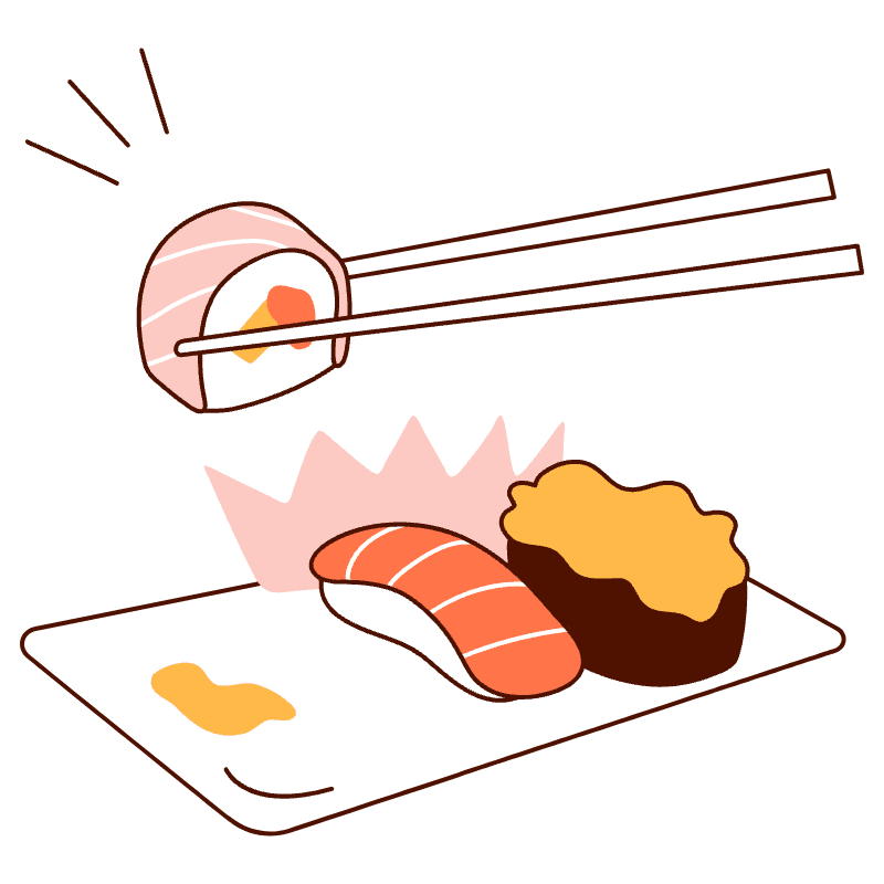 Sushi Illustration from Manchester Set