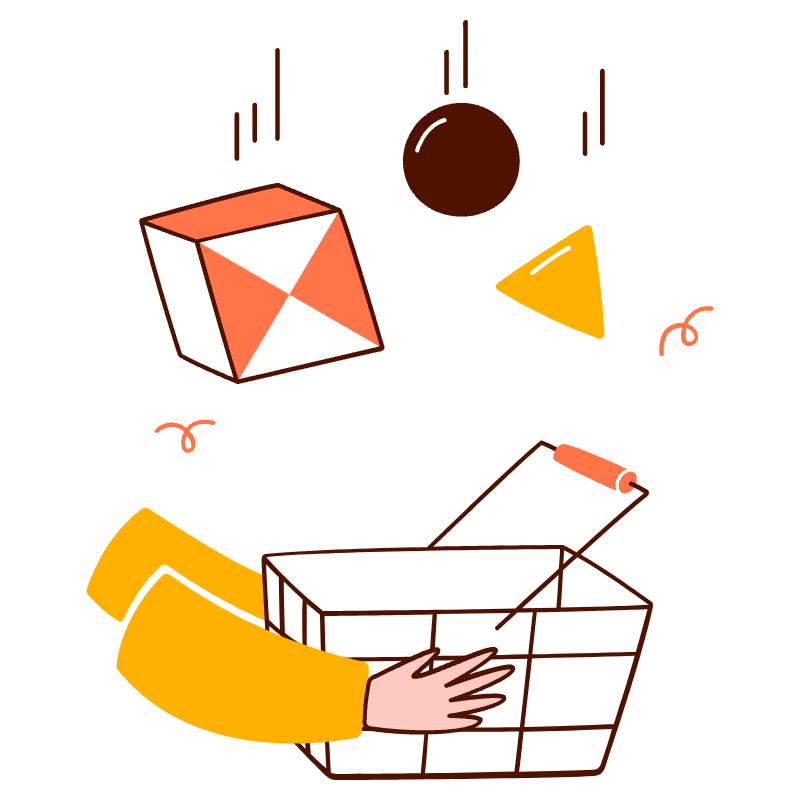 Add Product To Basket Illustration from Manchester Set