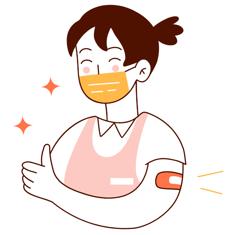 Vaccinated Illustration from Manchester Set