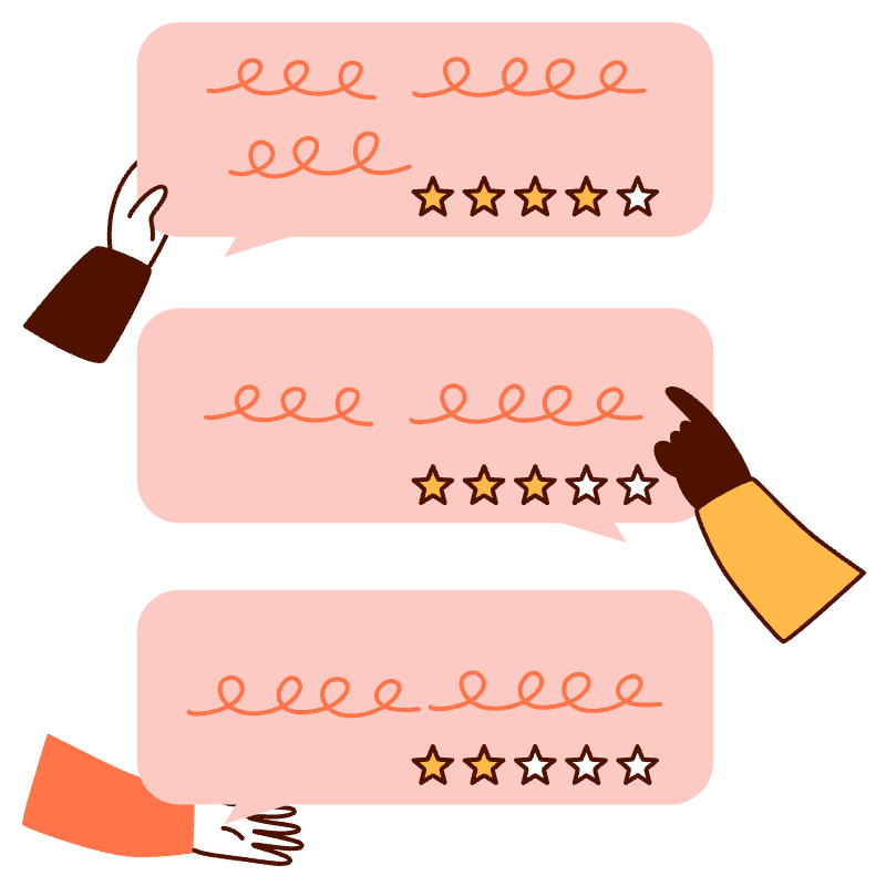 Leave A Review Illustration from Manchester Set