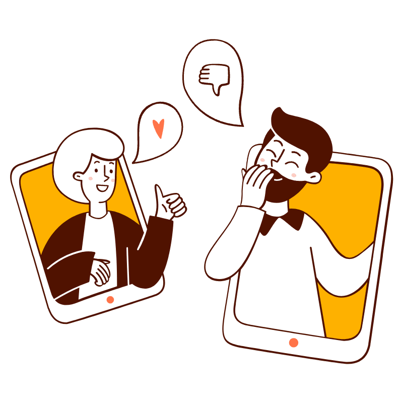 Social Media Discussion Illustration from Manchester Set