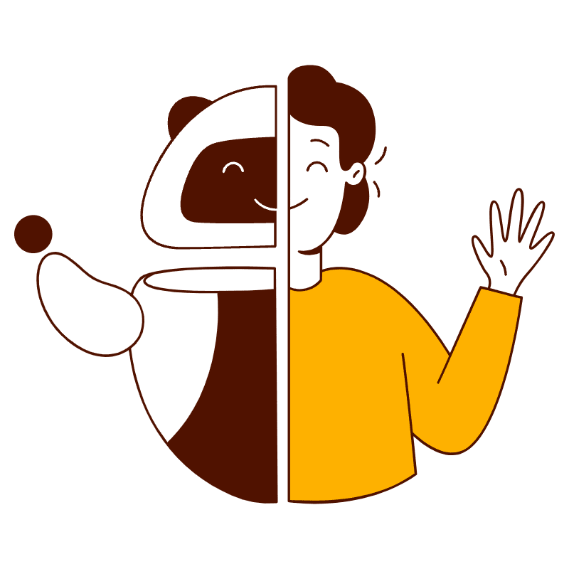 Half Robot Half Human 2 Illustration from Manchester Set