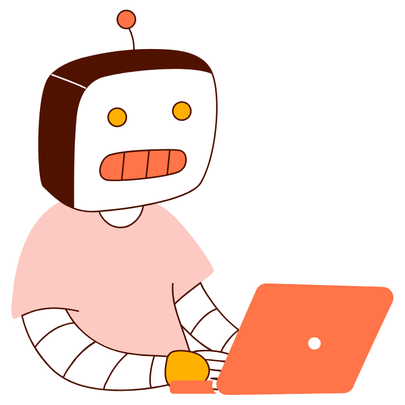 Robot On Laptop 2 Illustration from Manchester Set