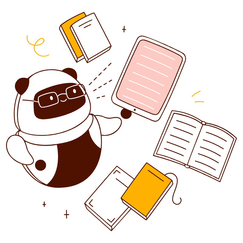 Robot Reading A Book Illustration from Manchester Set
