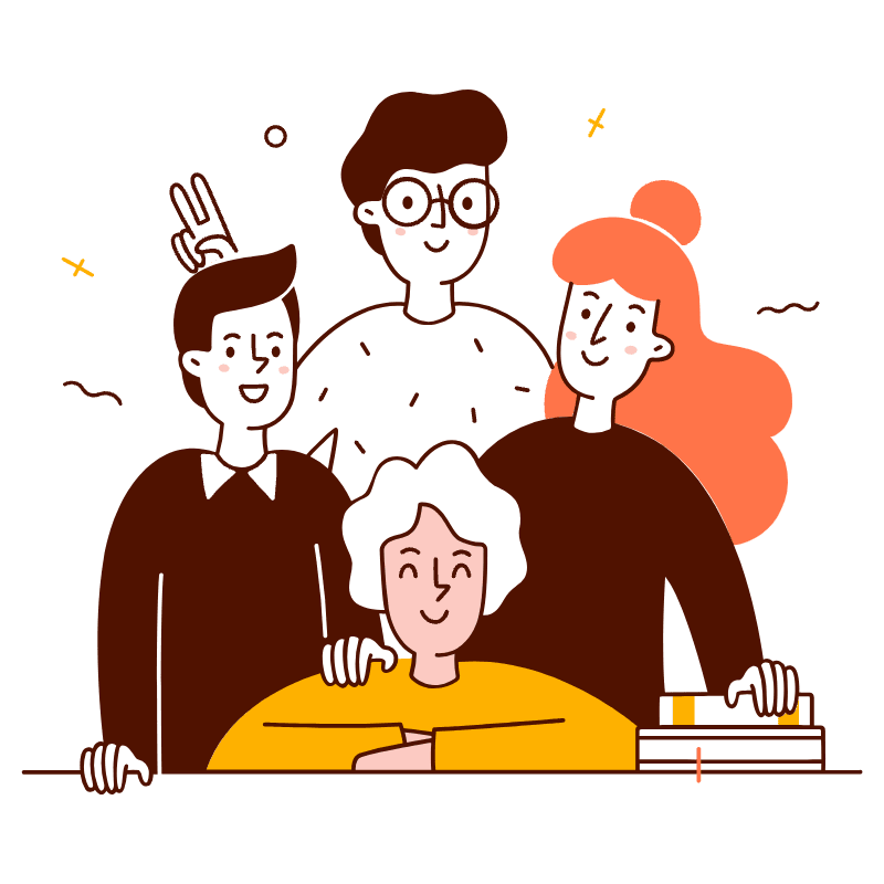 About Us Illustration from Manchester Set
