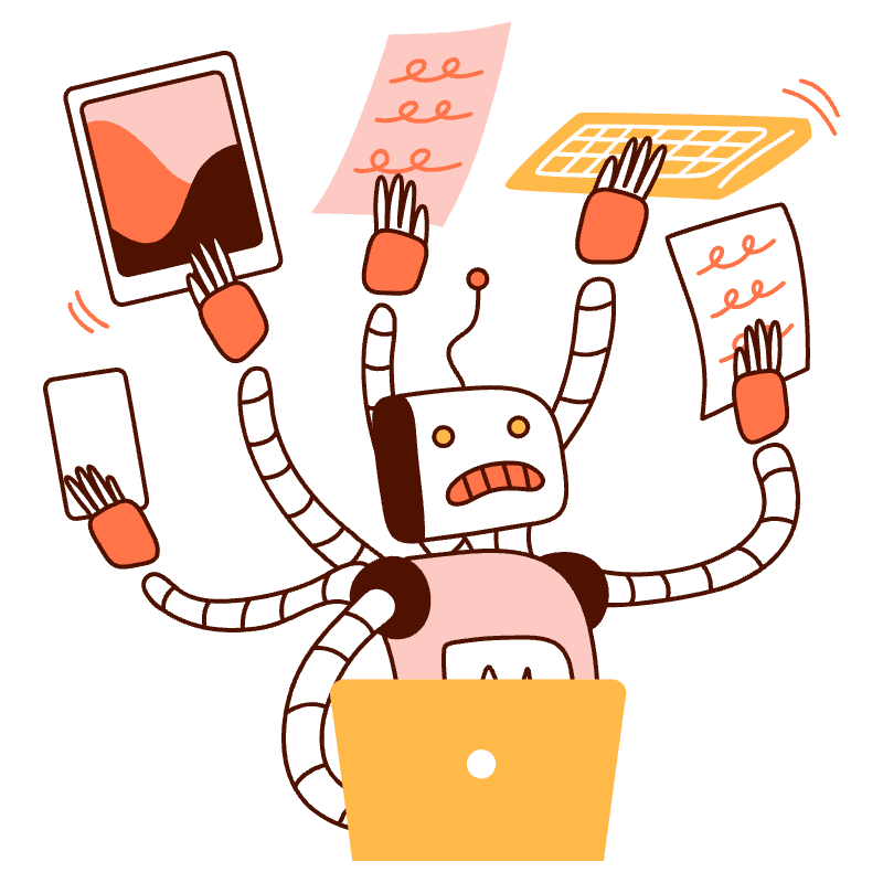 Multitasking 1 Illustration from Manchester Set