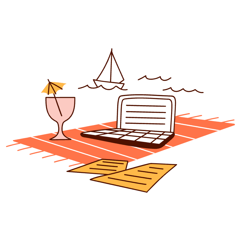 Remote Work Illustration from Manchester Set