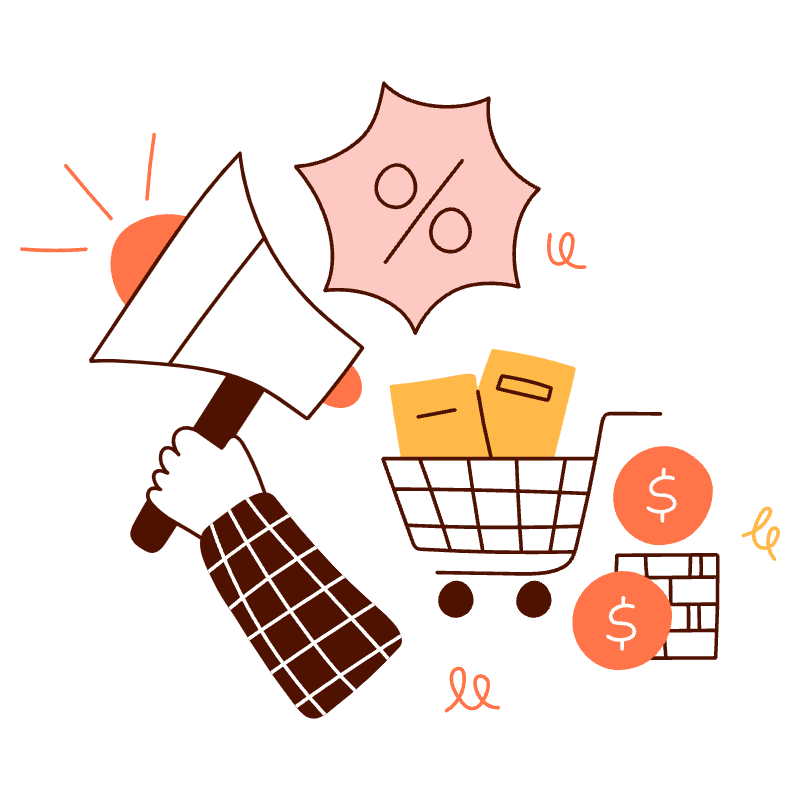 Sales And Marketing Illustration from Manchester Set