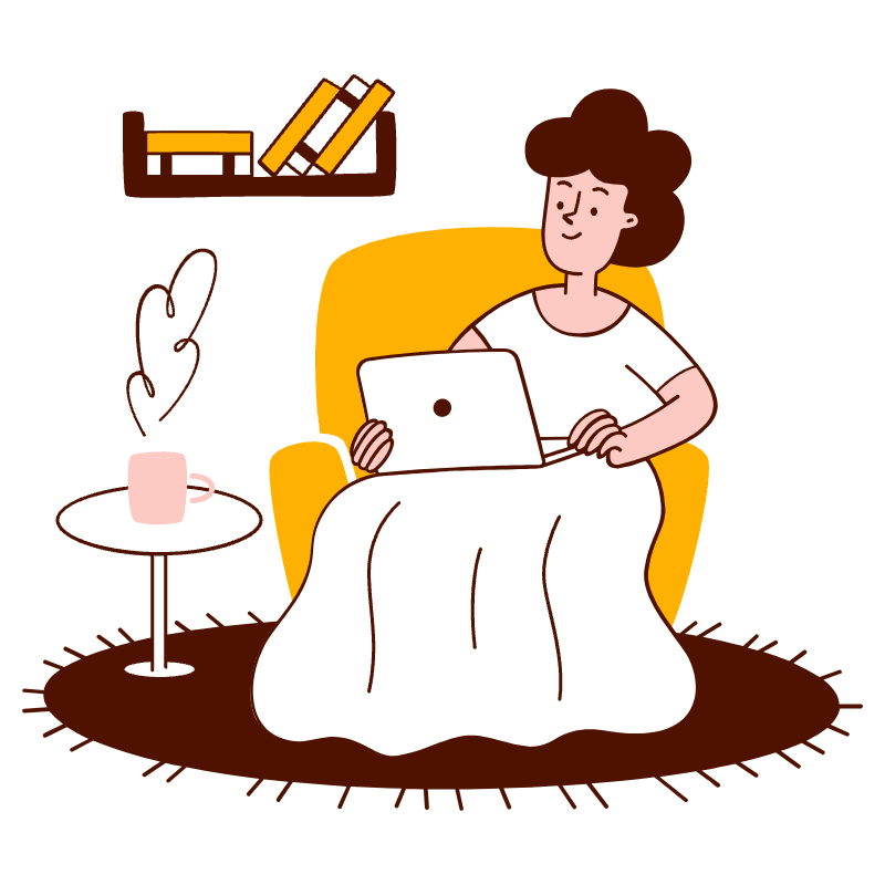Work From Home Illustration from Manchester Set
