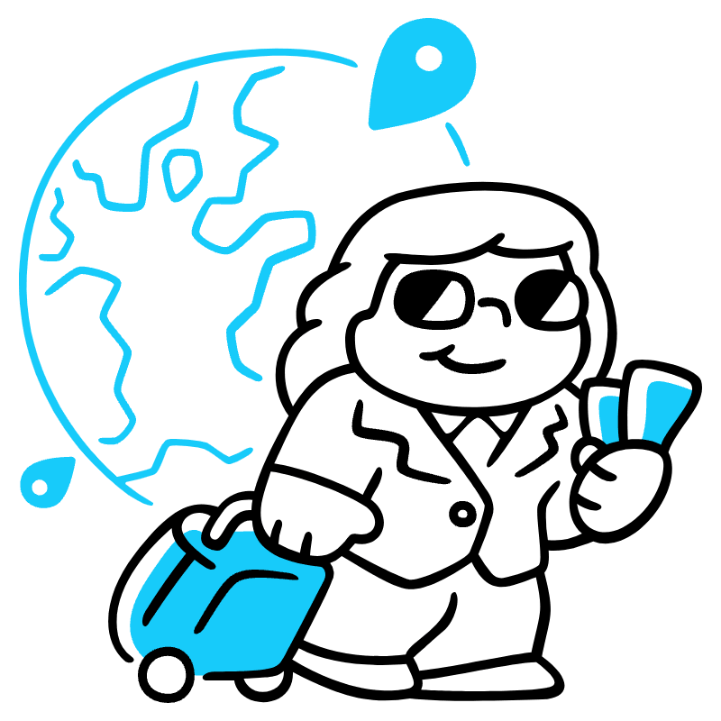 Business Trip Illustration from Manila Set