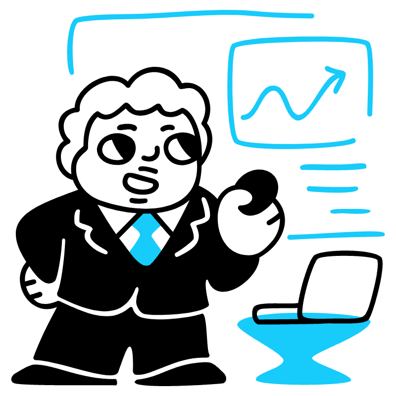 Businessman Giving A Keynote 2 Illustration from Manila Set