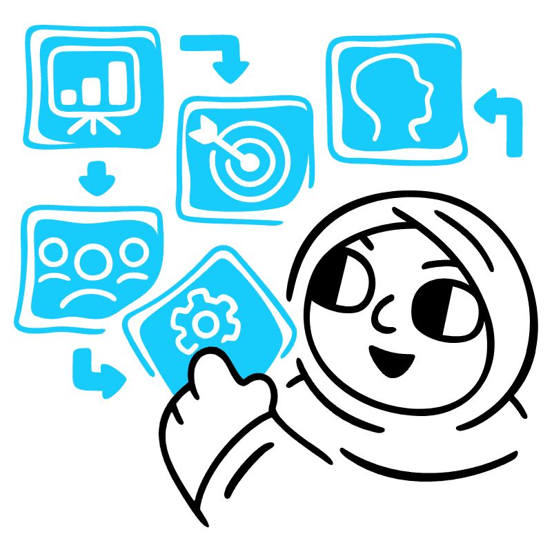 Market Strategy Illustration from Manila Set