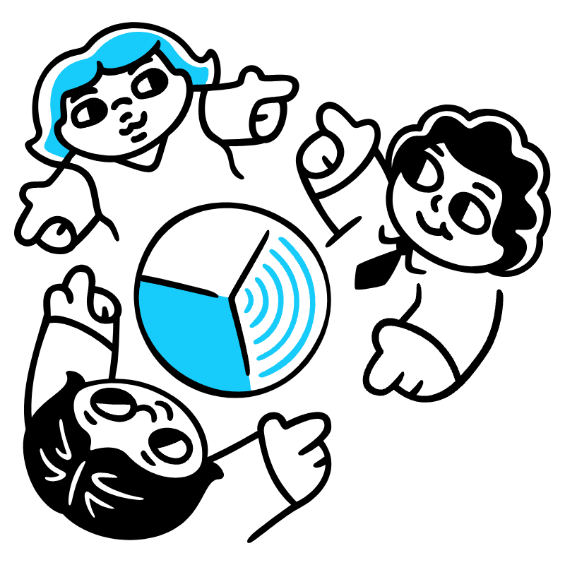 Multiple Stakeholders Illustration from Manila Set