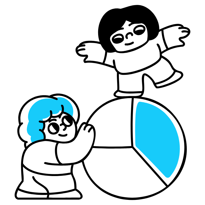 Pie Graph Illustration from Manila Set