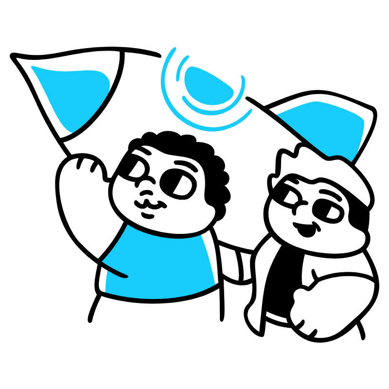 Small Team Illustration from Manila Set