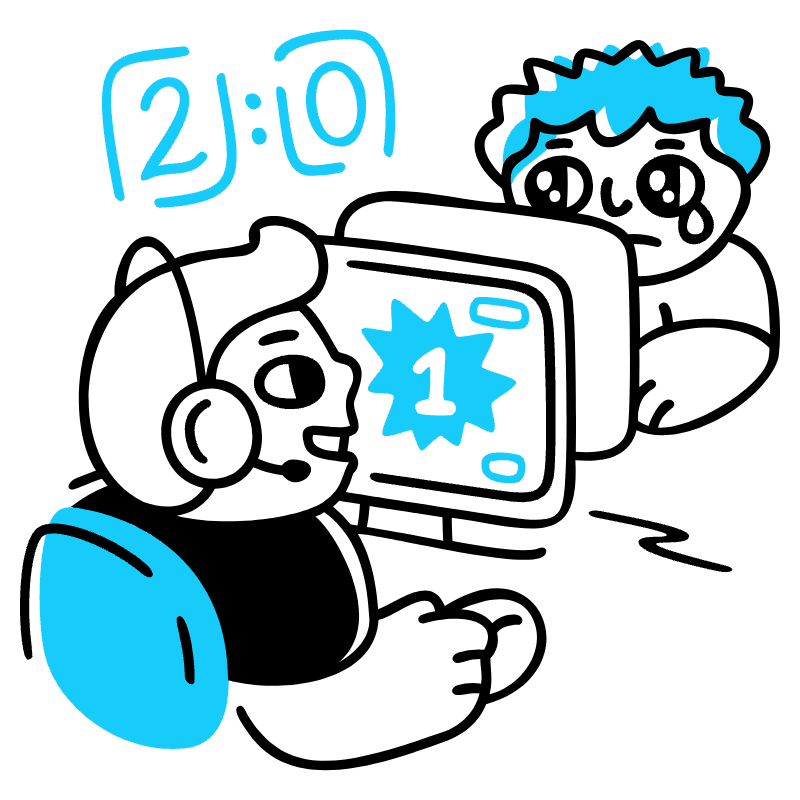 Esports Tournament Players 2 Illustration from Manila Set