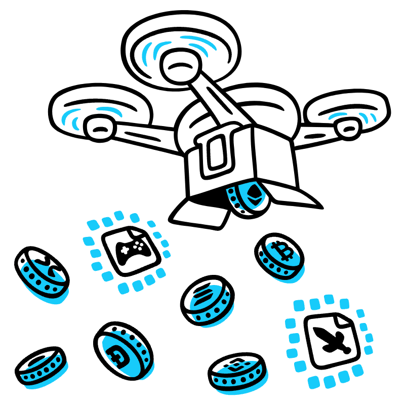 Airdrop Illustration from Manila Set