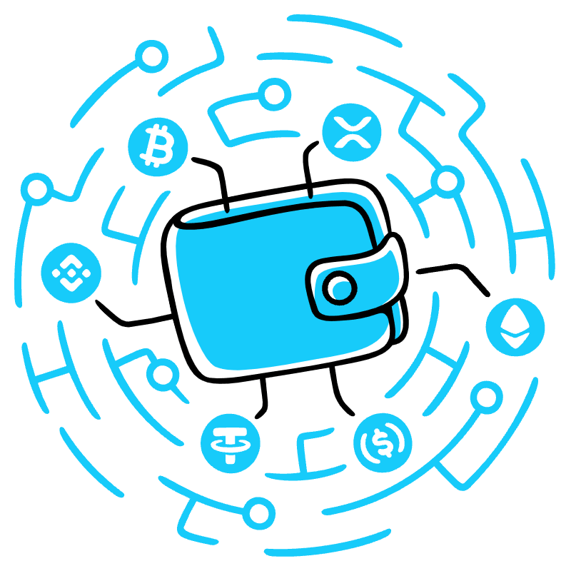 Cryptowallets Illustration from Manila Set
