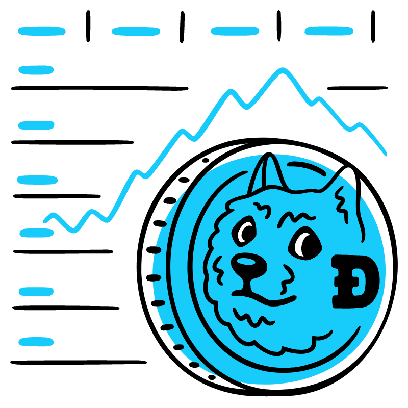 Dogecoin Illustration from Manila Set