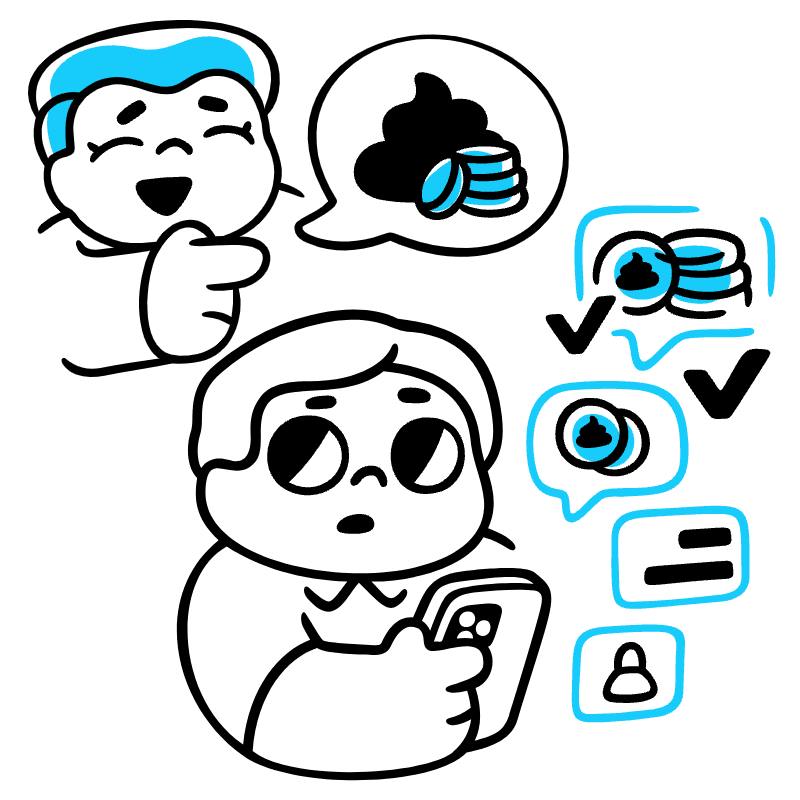 Shitcoin Illustration from Manila Set