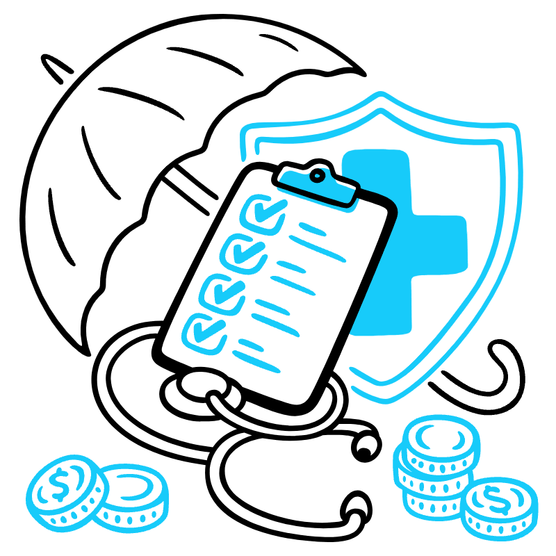 Insurance Health Illustration from Manila Set