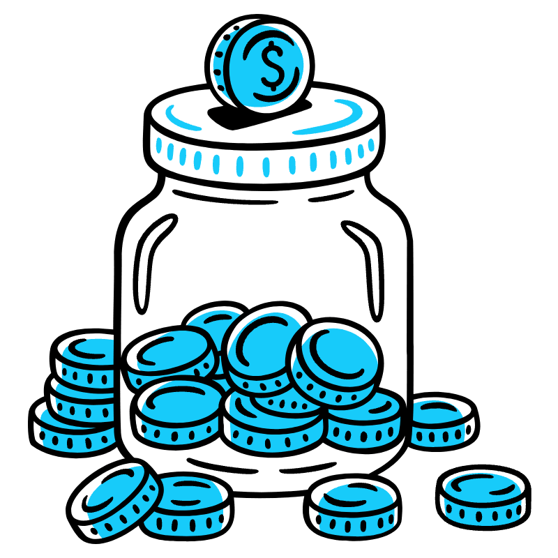 Saving Money 2 Illustration from Manila Set