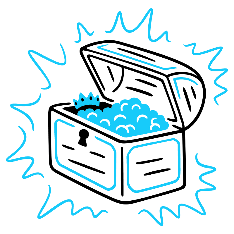 Treasure Chest Illustration from Manila Set