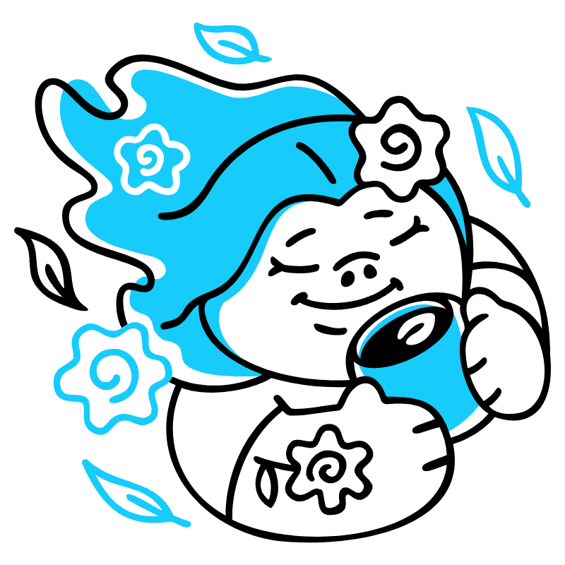 Coffee Tea 2 Illustration from Manila Set