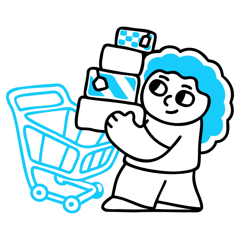 Add To Cart Illustration from Manila Set