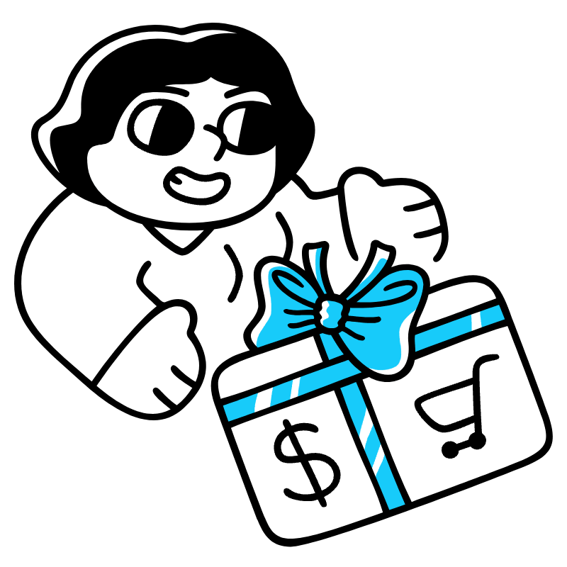 Gift Cards Illustration from Manila Set