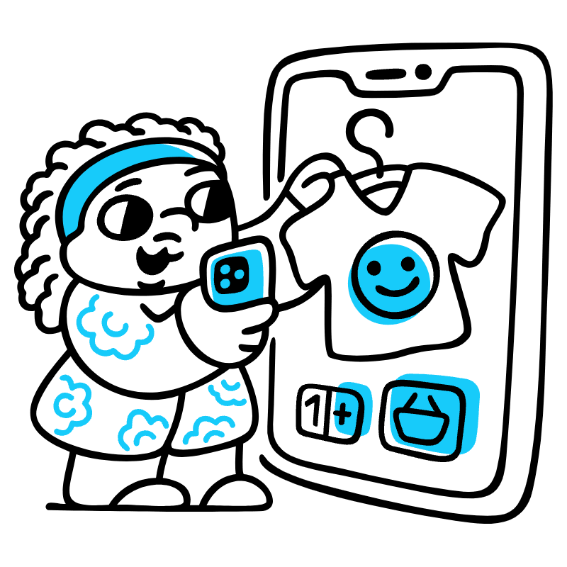 Online Shopping Illustration from Manila Set