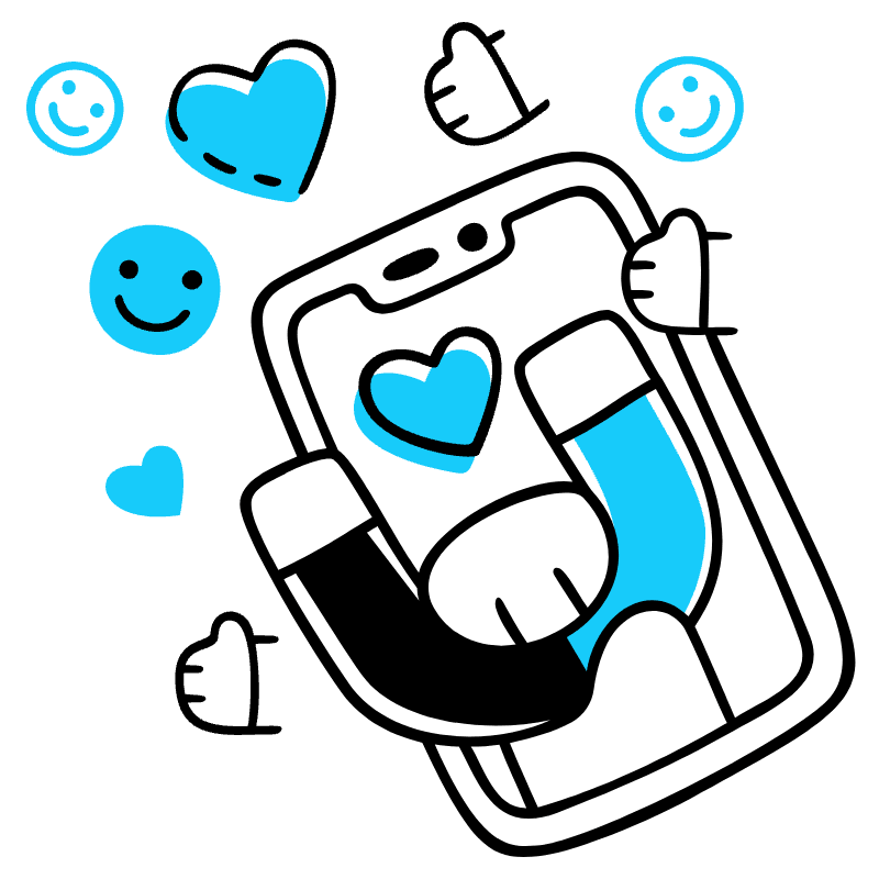 Post Engagement Illustration from Manila Set