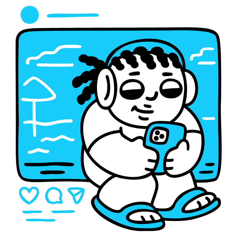 Post On Instagram 1 Illustration from Manila Set