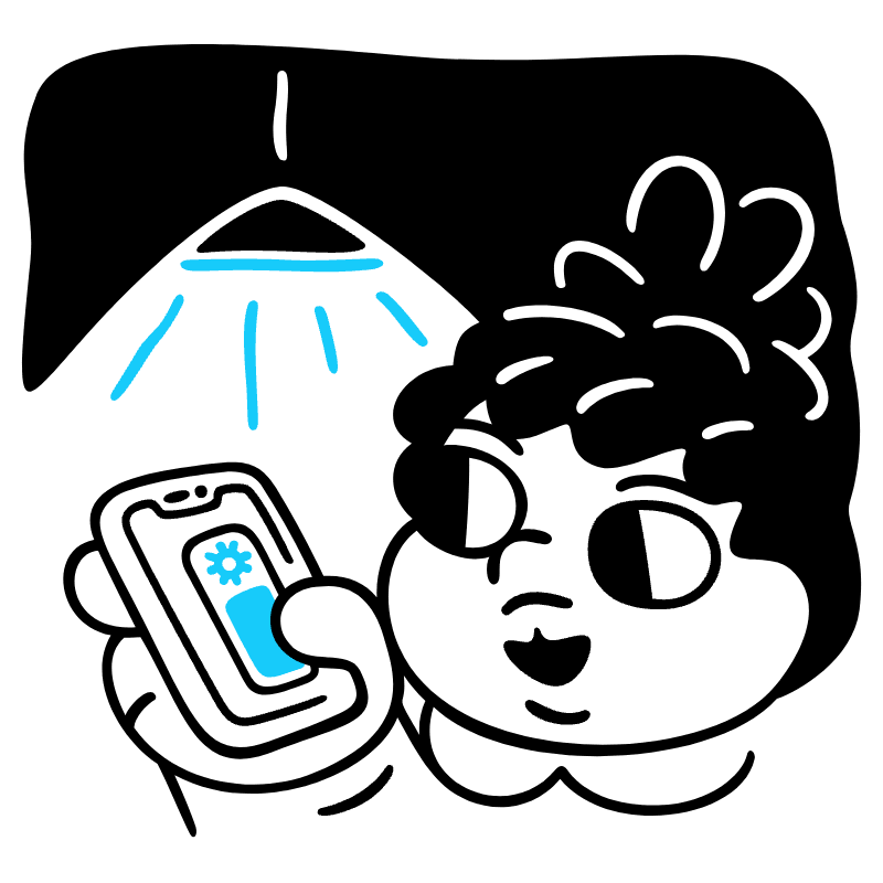 Smart Home Control Illustration from Manila Set