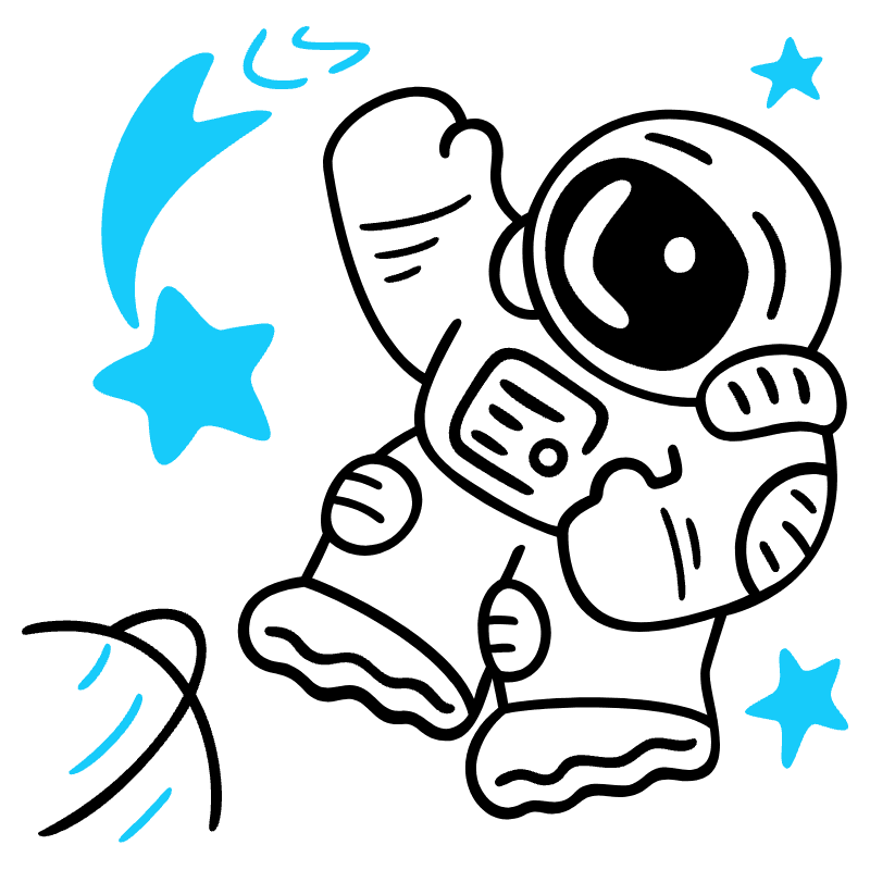 Space Illustration from Manila Set