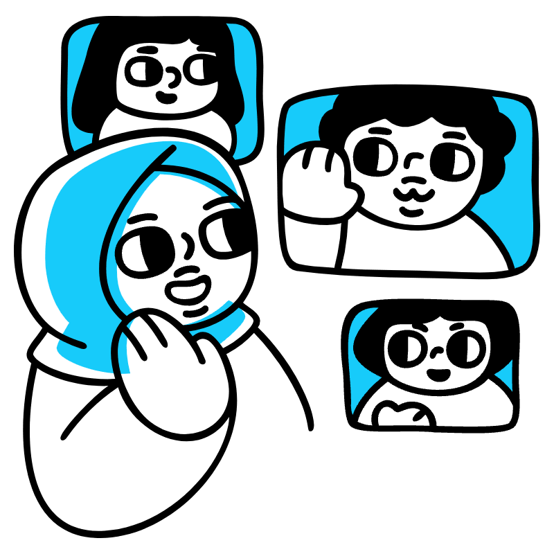 Video Conference 1 Illustration from Manila Set