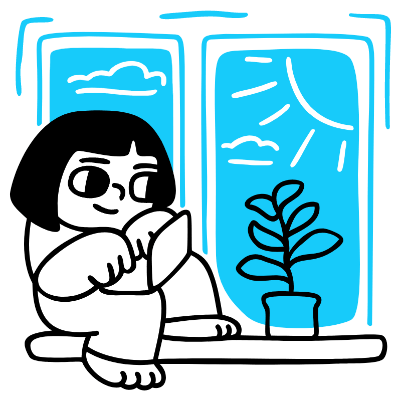 Work From Home 1 Illustration from Manila Set