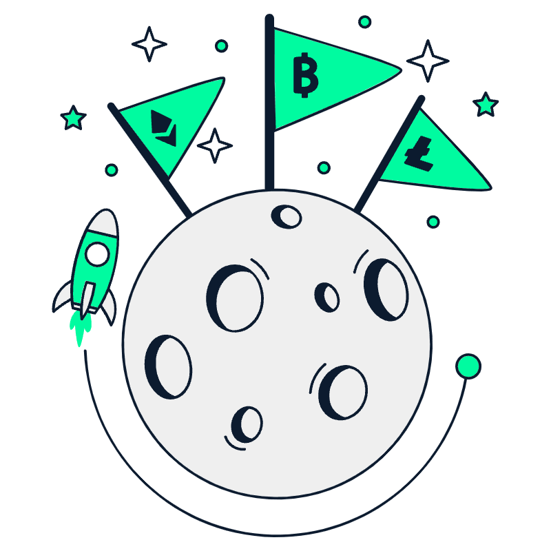 To The Moon Illustration from Miami Set