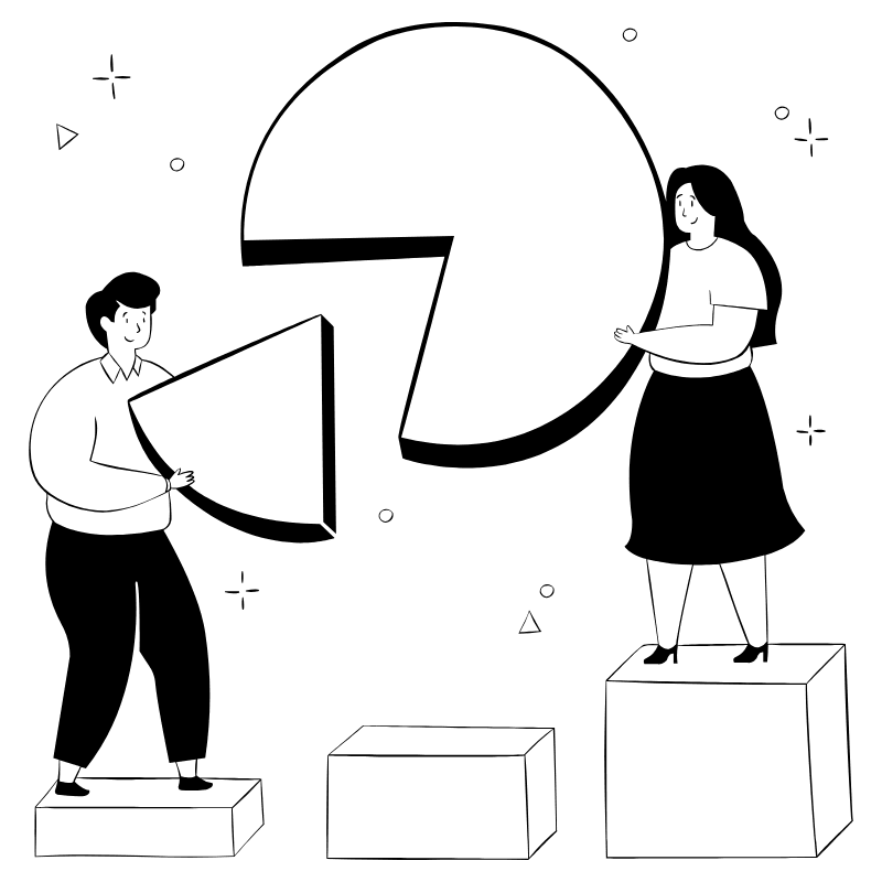 Pie And Charts 4 Illustration from Milano Set