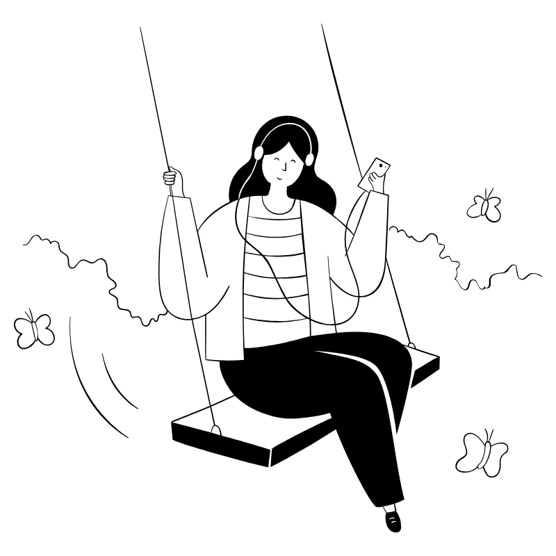 LISTEN MUSIC 2 Illustration from Milano Set