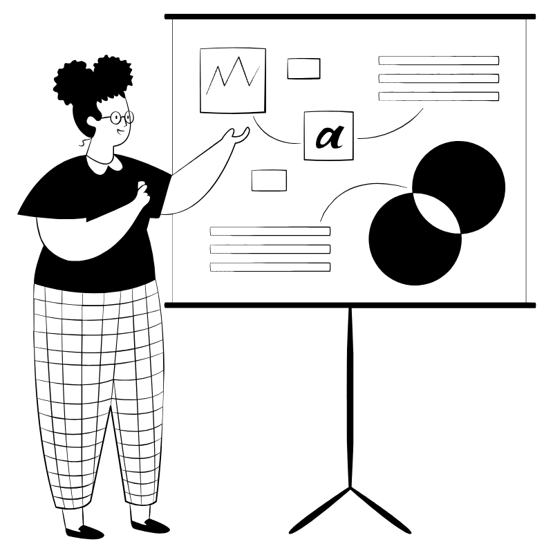 Designer Giving A Keynote 1 Illustration from Milano Set