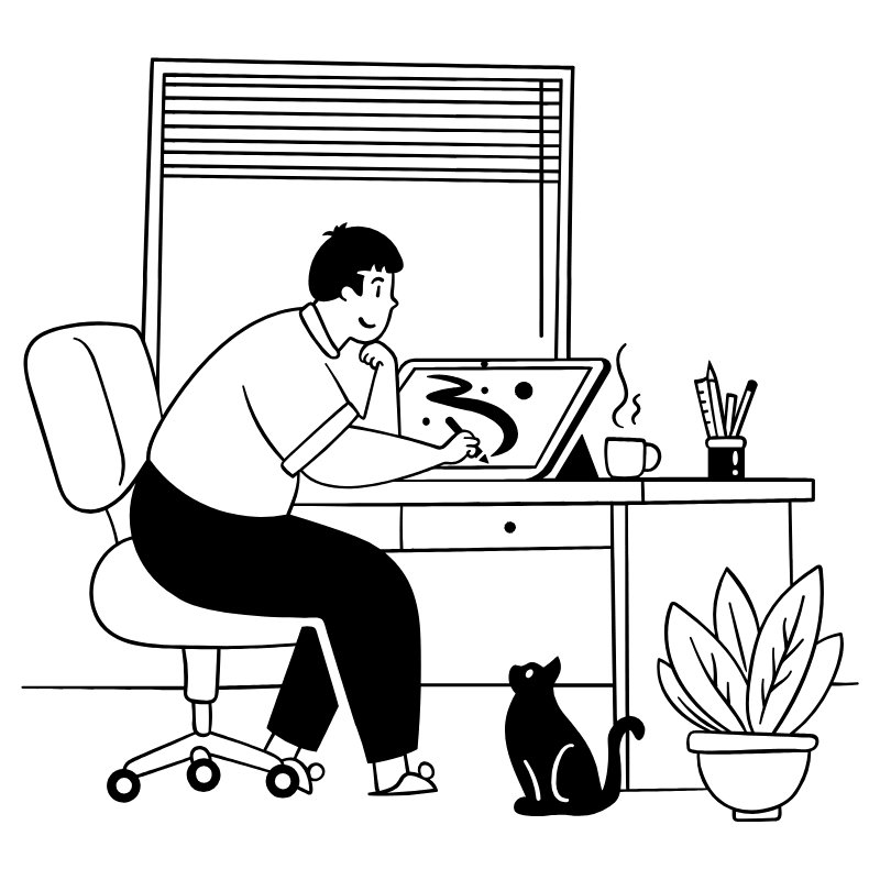 Illustrator Drawing With Ipad Illustration from Milano Set