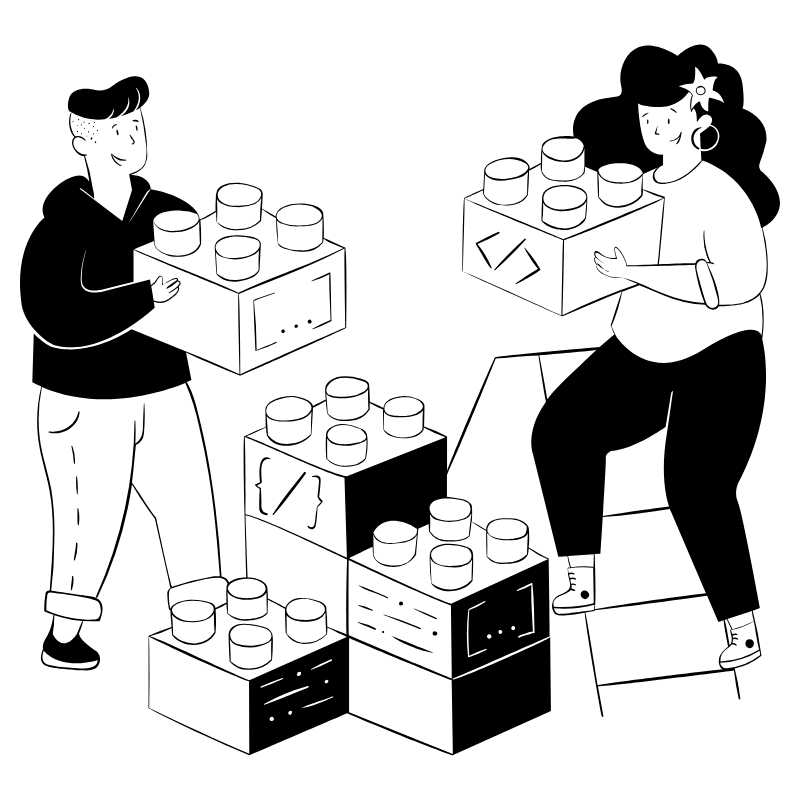 Team Coding 2 Illustration from Milano Set