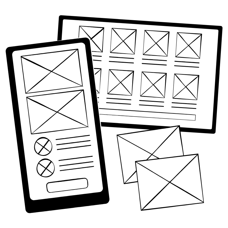 Wireframe 1 Illustration from Milano Set