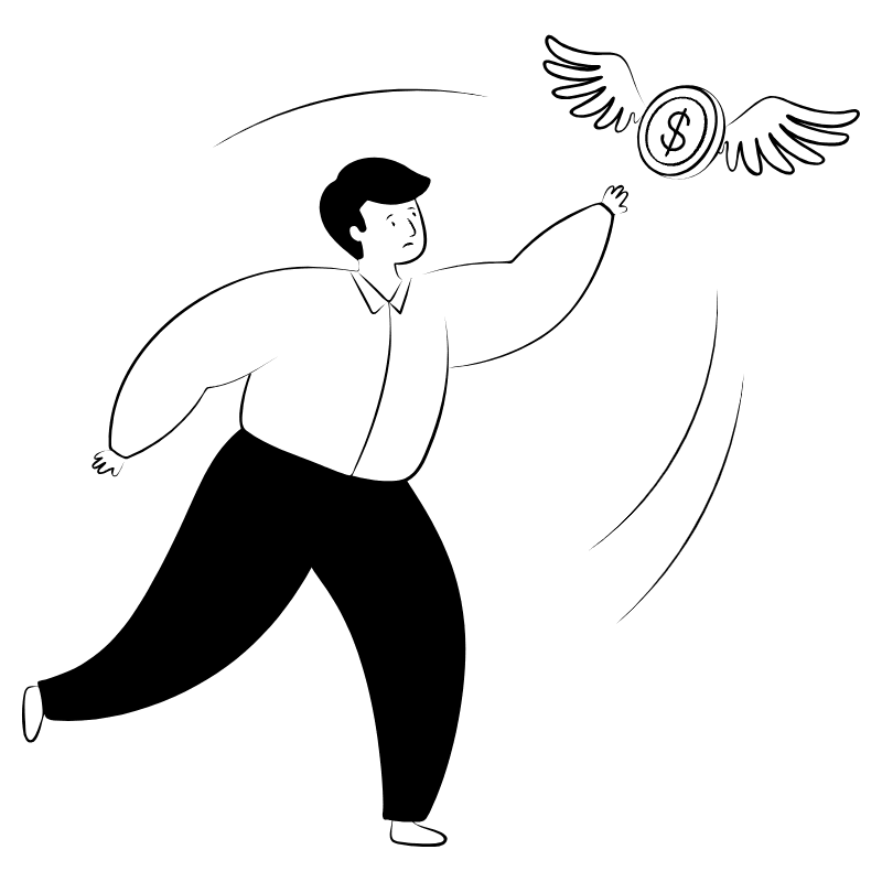 Chasing Money 1 Illustration from Milano Set