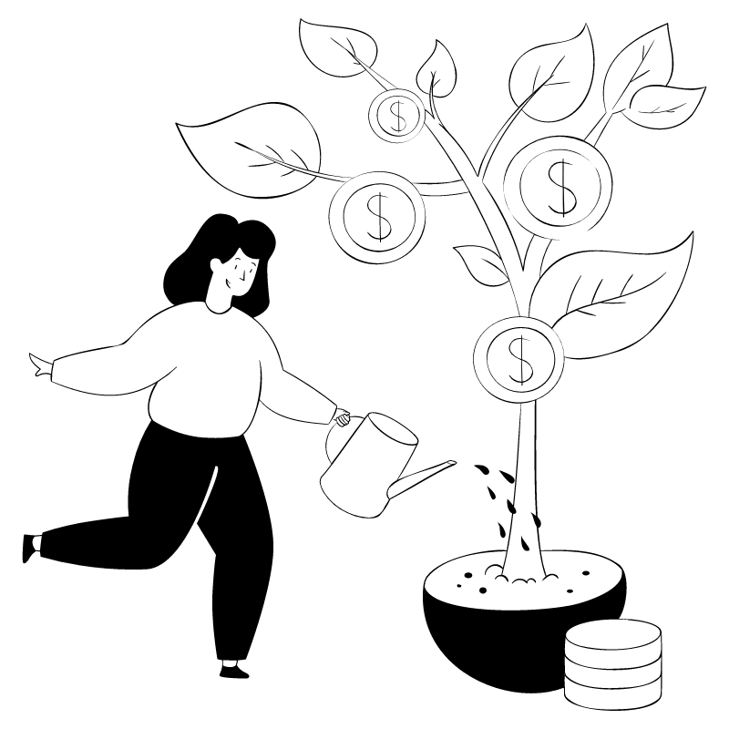 Money Growing On Trees 4 Illustration from Milano Set