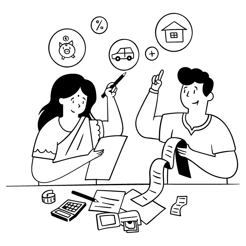 Personal Home Finance 2 Illustration from Milano Set