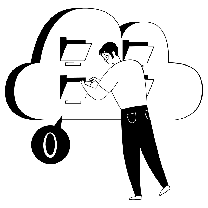 Cloud Service Empty 1 Illustration from Milano Set