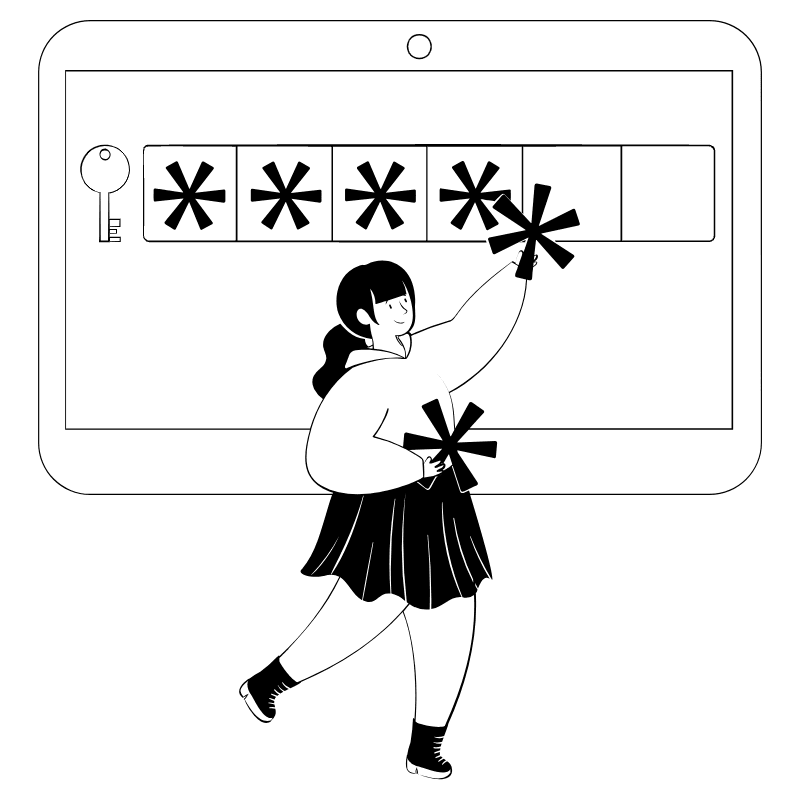 Enter Password 3 Illustration from Milano Set