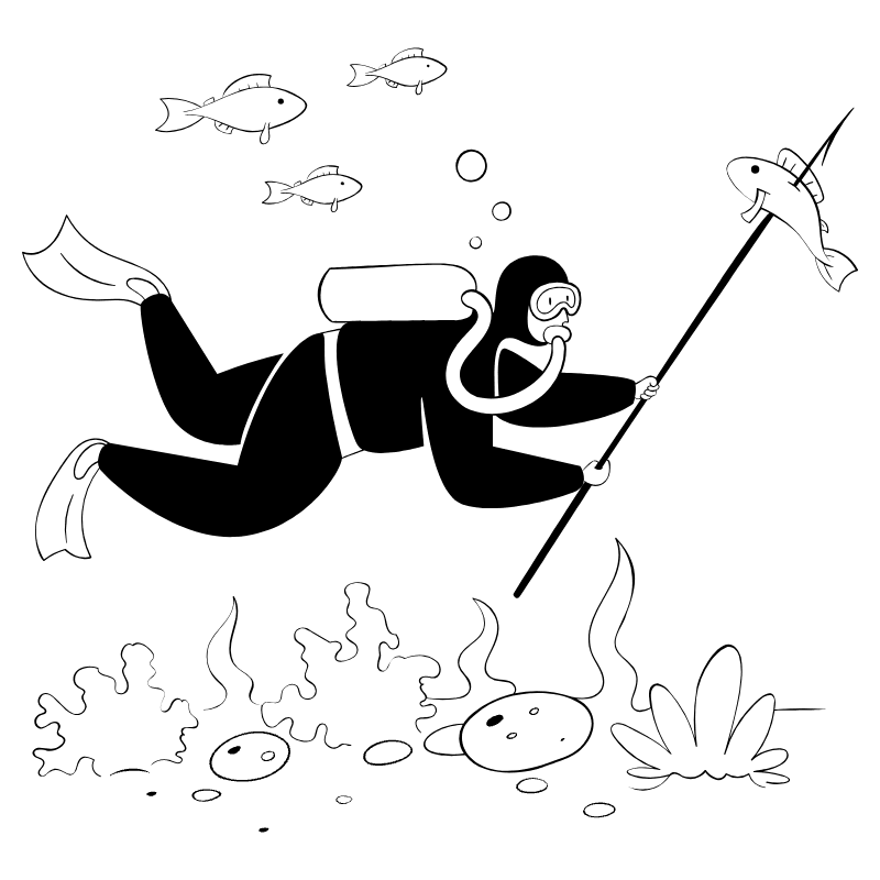 Fishing 3 Illustration from Milano Set